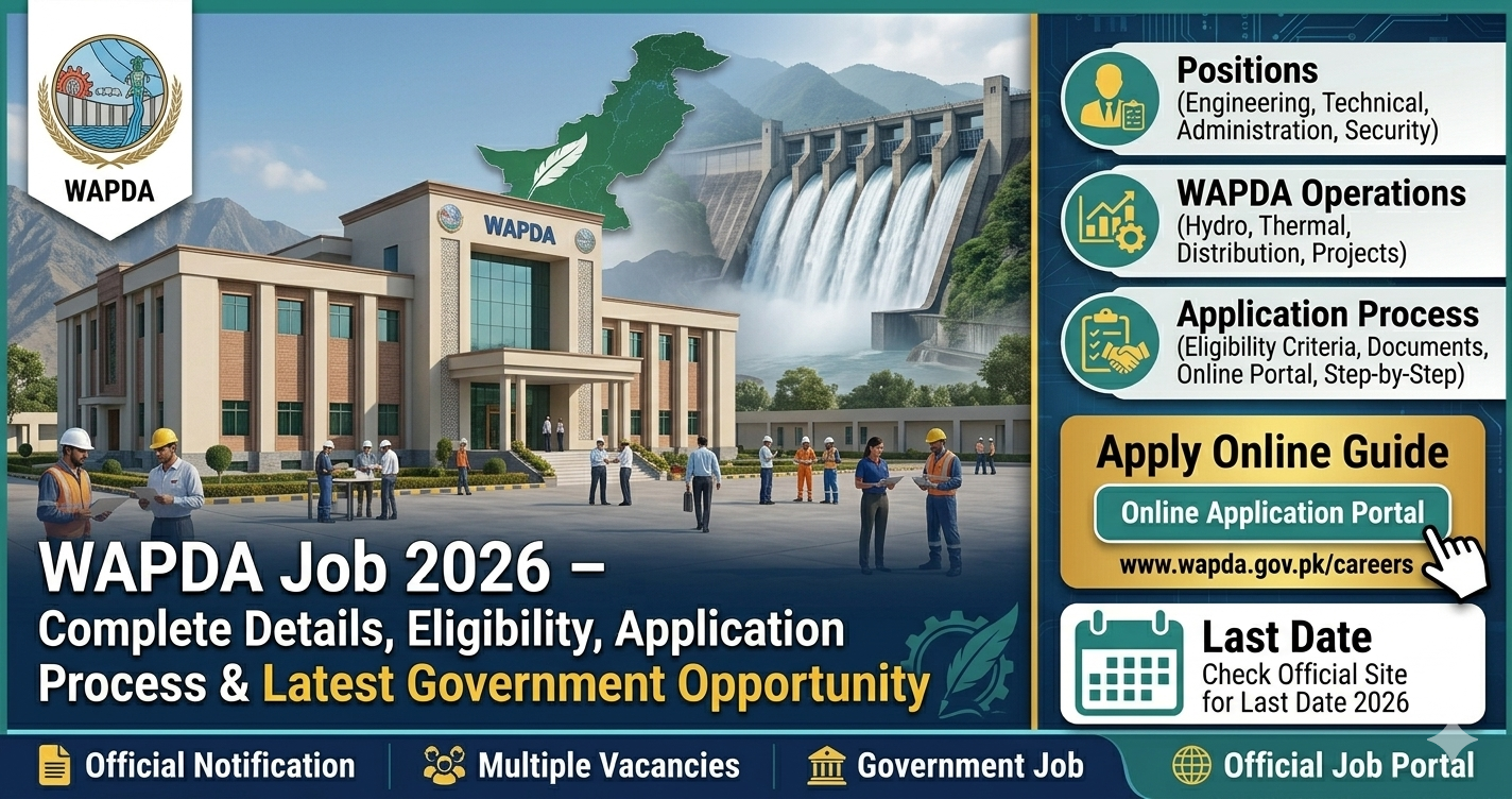 WAPDA Job 2026 – Complete Details, Eligibility, Application Process & Latest Government Opportunity