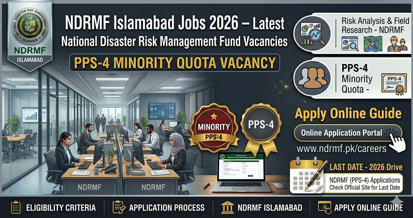 NDRMF Islamabad Jobs 2026 – Apply Online for Latest National Disaster Risk Management Fund Vacancies