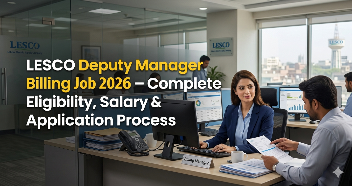LESCO Deputy Manager Billing Job 2026 – Complete Details, Eligibility, Salary & Application Process