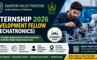 Quantum Valley Pakistan Internship 2026: Quantum Valley Pakistan Announces Development Fellow (Mechatronics) Internship 2026: Eligibility, Responsibilities, and How to Apply