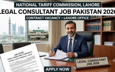 Legal Consultant Job Pakistan 2026 – National Tariff Commission Lahore Contract Vacancy