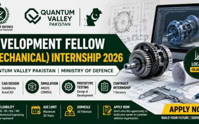 Development Fellow (Mechanical) Internship 2026 – Quantum Valley Pakistan Ministry of Defence Job Details, Eligibility & Application Guide