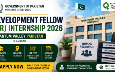 Development Fellow HR Pakistan Internship 2026 – Quantum Valley Pakistan Ministry of Defence Job in Islamabad